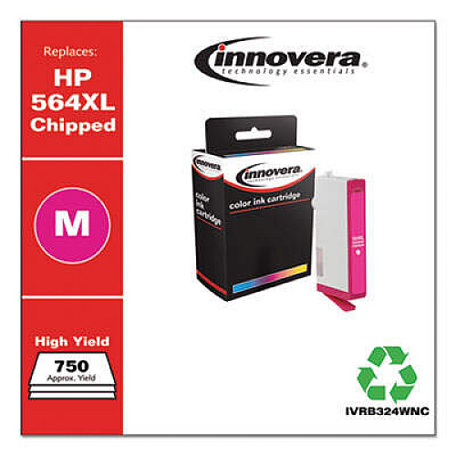 Innovera Remanufactured Magenta High-Yield Ink, Replacement for 564XL (CB324WN)