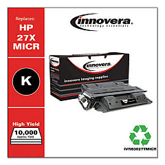 Innovera Remanufactured Black High-Yield MICR Toner, Replacement for 27XM (C4127XM)