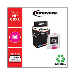 Innovera Remanufactured Magenta High-Yield Ink, Replacement for 88XL (C9392AN)