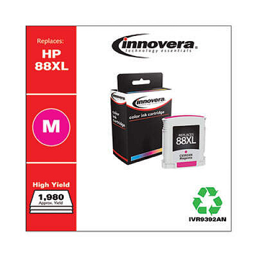 Innovera Remanufactured Magenta High-Yield Ink, Replacement for 88XL (C9392AN)