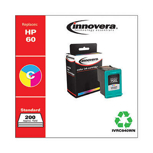 Innovera Remanufactured Black Ink, Replacement for 60 (CC640WN)