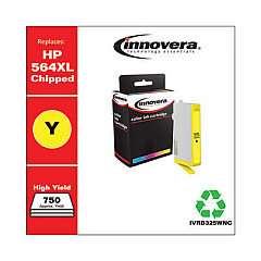 Innovera Remanufactured Yellow High-Yield Ink, Replacement for 564XL (CB325WN)