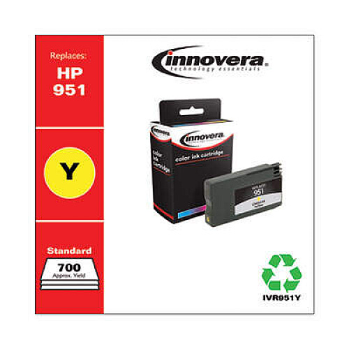 Innovera Remanufactured Yellow Ink, Replacement for 951 (CN052AN)