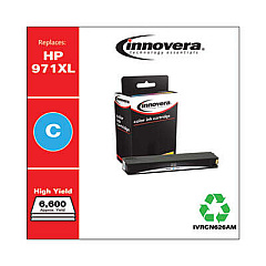 Innovera Remanufactured Cyan High-Yield Ink, Replacement for 971XL (CN626AM)