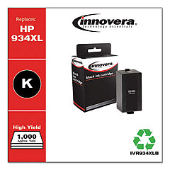 Innovera Remanufactured Black High-Yield Ink, Replacement for 934XL (C2P23AN)