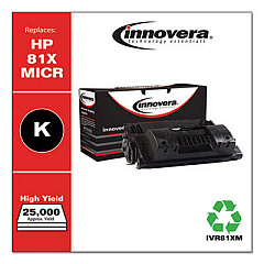 Innovera Remanufactured Black High-Yield MICR Toner, Replacement for 81XM (CF281XM)