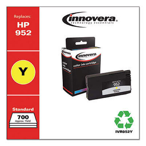 Innovera Remanufactured Yellow Ink, Replacement for 952 (L0S55AN)