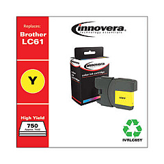 Innovera Remanufactured Yellow High-Yield Ink, Replacement for LC65Y