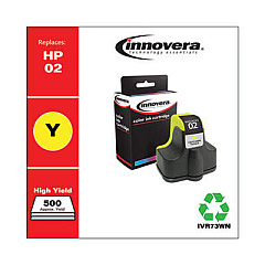Innovera Remanufactured Yellow Ink, Replacement for 02 (C8773WN)