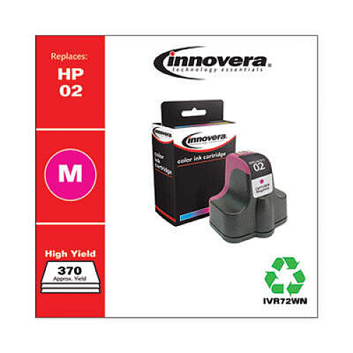 Innovera Remanufactured Magenta Ink, Replacement for 02 (C8772WN)