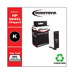 Innovera Remanufactured Black High-Yield Ink, Replacement for 564XL (CB321WN)