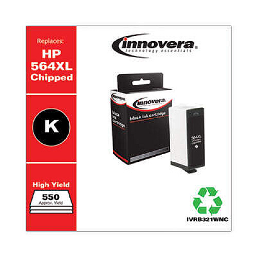Innovera Remanufactured Black High-Yield Ink, Replacement for 564XL (CB321WN)