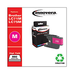 Innovera Remanufactured Magenta High-Yield Ink, Replacement for LC75M