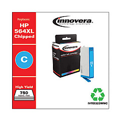 Innovera Remanufactured Cyan High-Yield Ink, Replacement for 564XL (CB323WN)