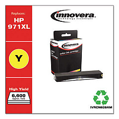 Innovera Remanufactured Yellow High-Yield Ink, Replacement for 971XL (CN628AM)
