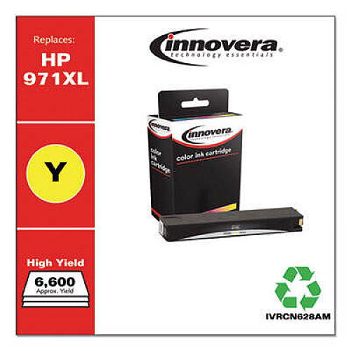 Innovera Remanufactured Yellow High-Yield Ink, Replacement for 971XL (CN628AM)