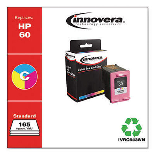 Innovera Remanufactured Tri-Color Ink, Replacement for 60 (CC643WN)