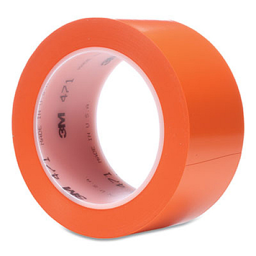 3M Vinyl Floor Marking Tape 471, 2" x 36 yds, Orange (471ORG)