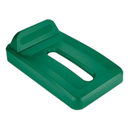 Rubbermaid Commercial Slim Jim Paper Recycling Top, 11.3 x 20.4 x 2.8, Green (2018275)