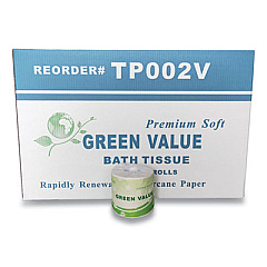 GEN Two-Ply Bath Tissue, Septic Safe, White, 420 Sheets/Roll, 96 Rolls/Carton (GENTP002V)