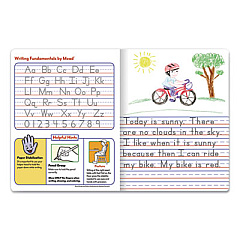 Mead Primary Composition Book, K-2 Creative Story Illustration/Manuscript Format, Blue/White Cover, 9.75 x 7.5, 100 Sheets (09956)