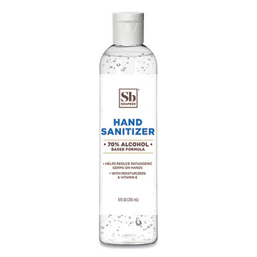 Soapbox Hand Sanitizer, 8 Oz Bottle With Dispensing Cap, Unscented, 24/carton (77141CT)