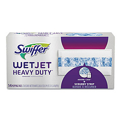Swiffer WetJet System Refill Cloths, 11.3" x 5.4", Heavy Duty, White, 14/Box, 4 Boxes/Carton (81790CT)