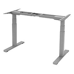 Fellowes Cambio Height Adjustable Desk Base, 72" x 30" x 24.75" to 50.25", Silver (9682001)
