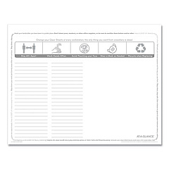 AT-A-GLANCE Disposable Clean Sheets, 25 Sheets, 17 x 22, White, 25/Pack (SK2628)