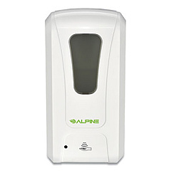 Alpine Liquid Hand Sanitizer/Soap Dispenser, 1,000 mL, 6 x 4.48 x 11.1, White (430LEA)