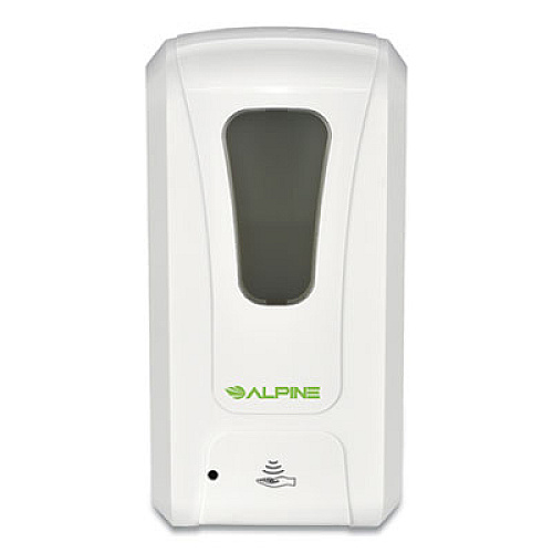Alpine Liquid Hand Sanitizer/Soap Dispenser, 1,000 mL, 6 x 4.48 x 11.1, White (430LEA)