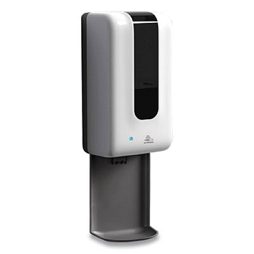 GN1 Automatic Hand Sanitizer Dispenser with Tray, 1,200 mL, 5.9 x 3.8 x 17.9, White/Gray (F1406ST)
