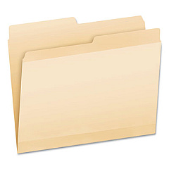 Pendaflex Poly Reinforced File Folder, 1/2-Cut Tabs: Assorted, Letter Size, Manila, 24/Pack (86221)