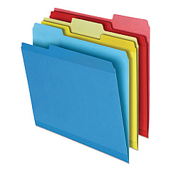 Pendaflex Poly Reinforced File Folder, 1/3-Cut Tabs: Assorted, Letter Size, Assorted Colors, 24/Pack (86213)