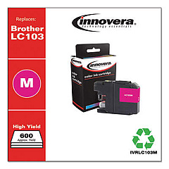 Innovera Remanufactured Magenta High-Yield Ink, Replacement for LC103M