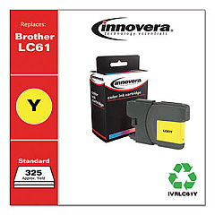 Innovera Remanufactured Yellow Ink, Replacement for LC61Y