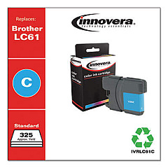 Innovera Remanufactured Cyan Ink, Replacement for LC61C
