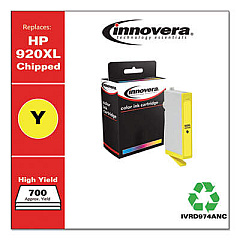 Innovera Remanufactured Yellow High-Yield Ink, Replacement for 920XL (CD974AN)