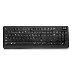 Adesso EasyTouch 631UB Antimicrobial Waterproof Keyboard, 104 Keys, Black (AKB631UB)