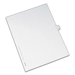 Avery Preprinted Legal Exhibit Side Tab Index Dividers, Allstate Style, 26-Tab, N, 11 x 8.5, White, 25/Pack (82176)