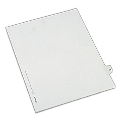 Avery Preprinted Legal Exhibit Side Tab Index Dividers, Allstate Style, 10-Tab, 30, 11 x 8.5, White, 25/Pack (82228)