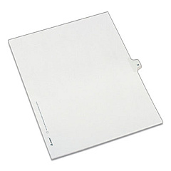 Avery Preprinted Legal Exhibit Side Tab Index Dividers, Allstate Style, 10-Tab, 38, 11 x 8.5, White, 25/Pack (82236)