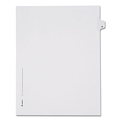 Avery Preprinted Legal Exhibit Side Tab Index Dividers, Allstate Style, 26-Tab, W, 11 x 8.5, White, 25/Pack (82185)