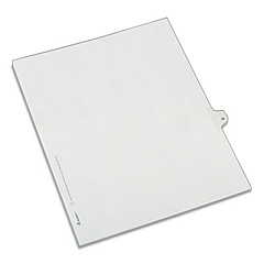 Avery Preprinted Legal Exhibit Side Tab Index Dividers, Allstate Style, 10-Tab, 35, 11 x 8.5, White, 25/Pack (82233)