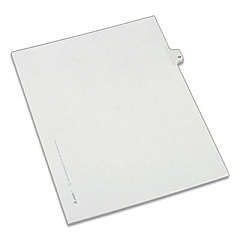 Avery Preprinted Legal Exhibit Side Tab Index Dividers, Allstate Style, 10-Tab, 19, 11 x 8.5, White, 25/Pack (82217)