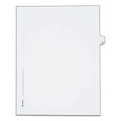 Avery Preprinted Legal Exhibit Side Tab Index Dividers, Allstate Style, 26-Tab, S, 11 x 8.5, White, 25/Pack (82181)