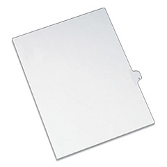 Avery Preprinted Legal Exhibit Side Tab Index Dividers, Allstate Style, 26-Tab, Q, 11 x 8.5, White, 25/Pack (82179)