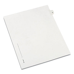 Avery Preprinted Legal Exhibit Side Tab Index Dividers, Allstate Style, 10-Tab, 22, 11 x 8.5, White, 25/Pack (82220)