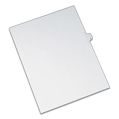 Avery Preprinted Legal Exhibit Side Tab Index Dividers, Allstate Style, 26-Tab, K, 11 x 8.5, White, 25/Pack (82173)