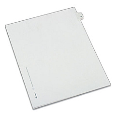 Avery Preprinted Legal Exhibit Side Tab Index Dividers, Allstate Style, 10-Tab, 23, 11 x 8.5, White, 25/Pack (82221)